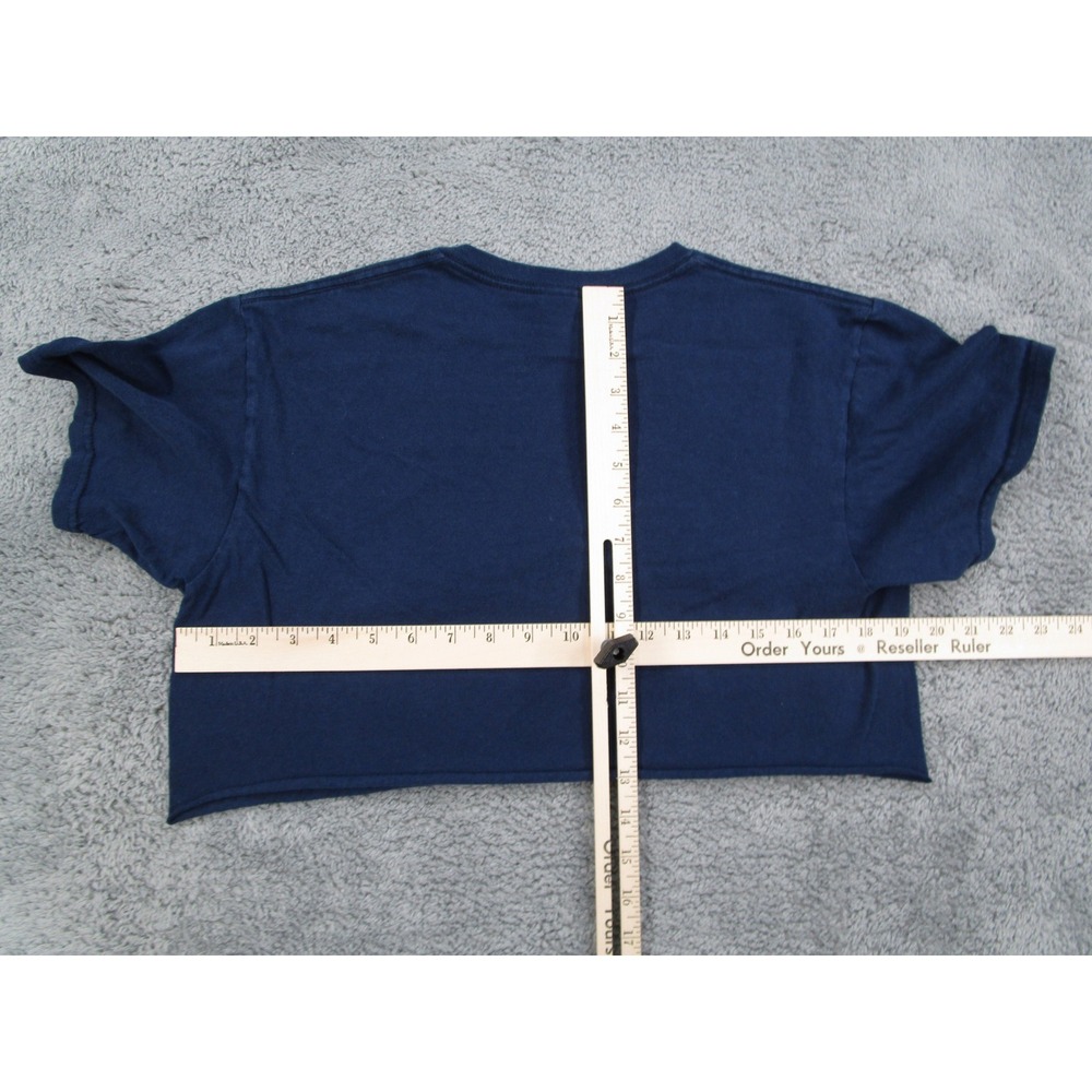 Yellowstone National Park Crop Top Navy Blue Graphic T-Shirt Delta Pro Weight M - Picture 5 of 8
